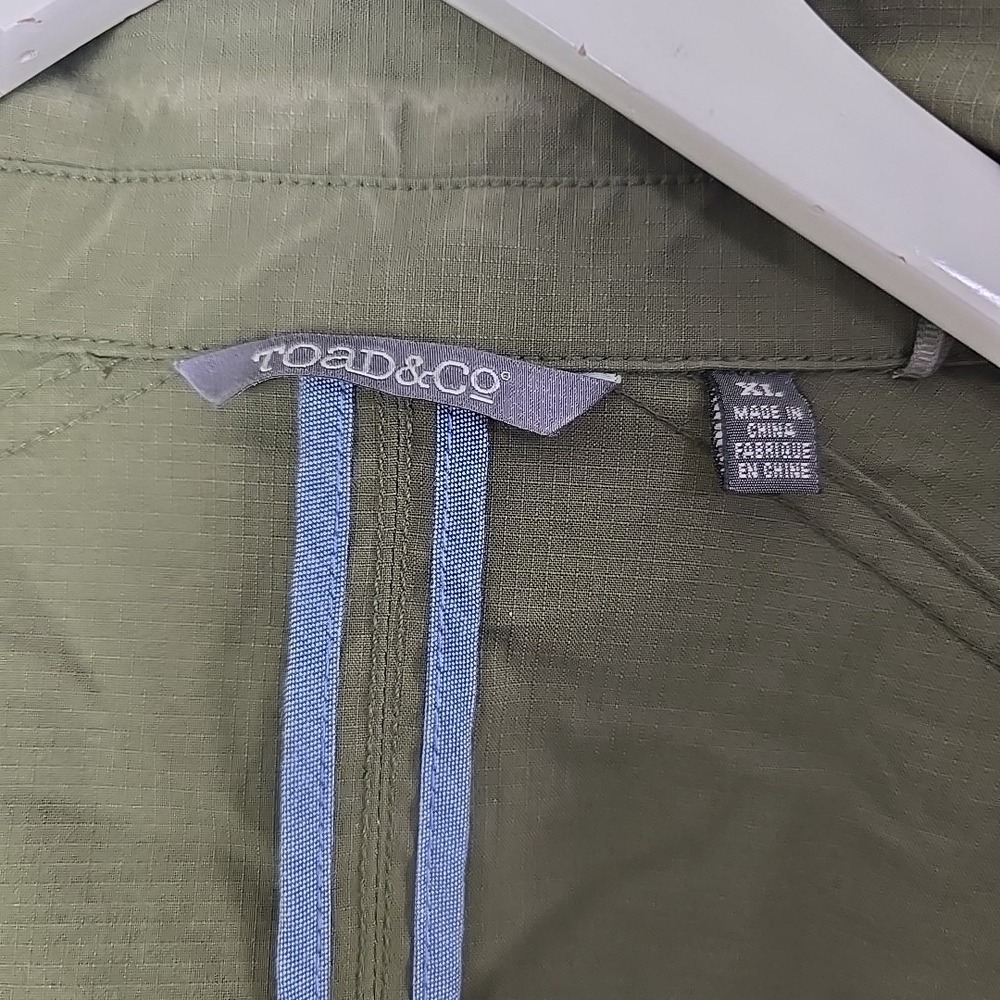 Toad and Co Men's Transverse Shirt Jacket XL Green Outdoor Camping Gorpcore - Picture 4 of 8